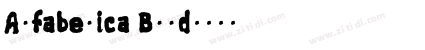 Alfabetica Bold字体转换